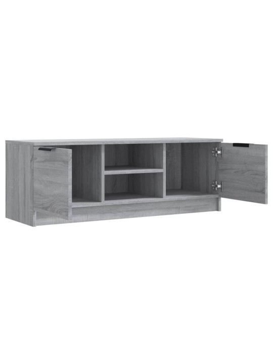TV skapītis, pelēka ozolkoka, 102x35x36,5 cm, inženierijas koks