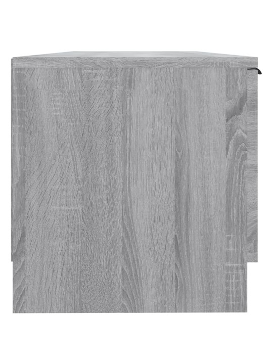 TV skapītis, pelēka ozolkoka, 102x35x36,5 cm, inženierijas koks