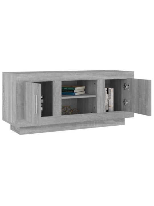 Tv skapītis, pelēks, 102x35x45 cm, inženierijas koks