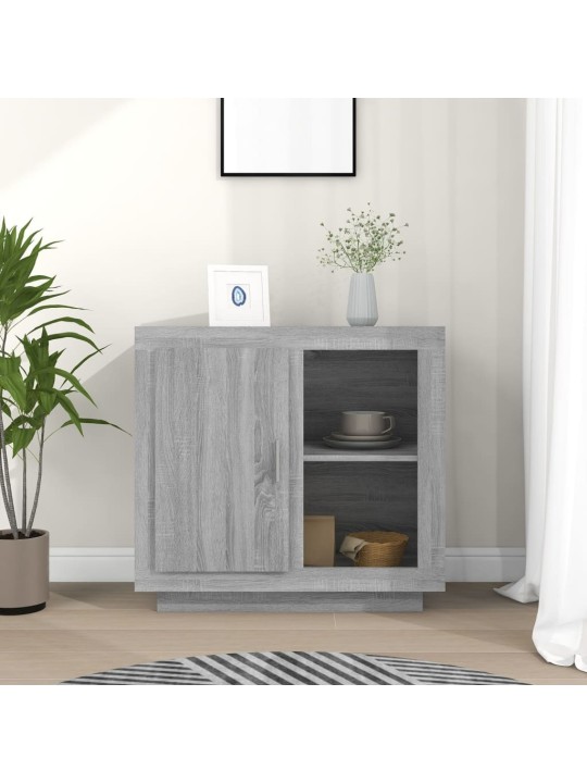 Kumode, 80x40x75 cm, pelēka ozolkoka krāsa