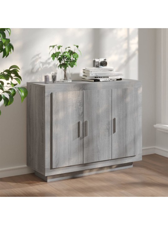 Kumode, pelēcīga ozolkoka, 92x35x75 cm, inženierijas koks