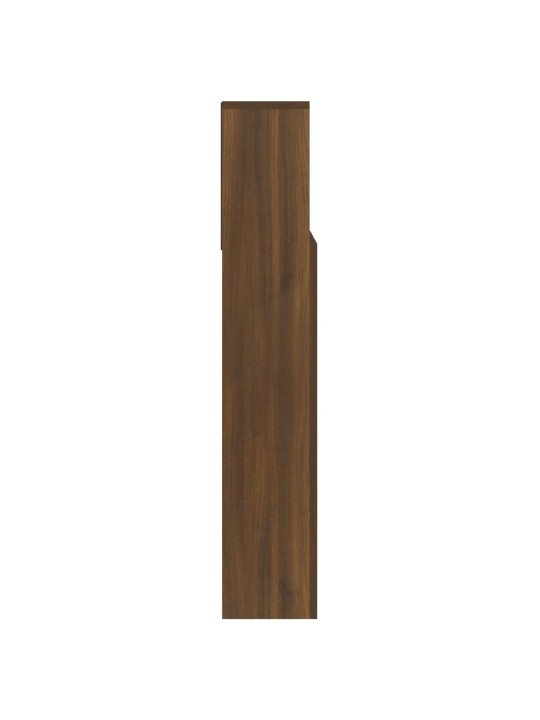 Gultas galvgalis ar plauktu, ozolkoka krāsa, 140x19x103,5 cm