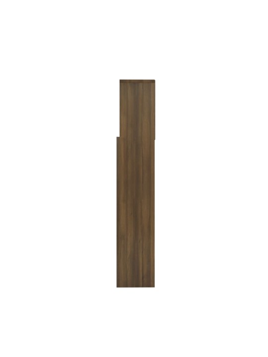 Gultas galvgalis ar plauktu, ozolkoka krāsa, 160x19x103,5 cm