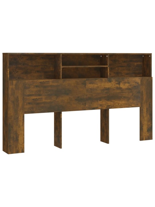 Gultas galvgalis ar plauktu, ozolkoka krāsa, 180x19x103,5 cm