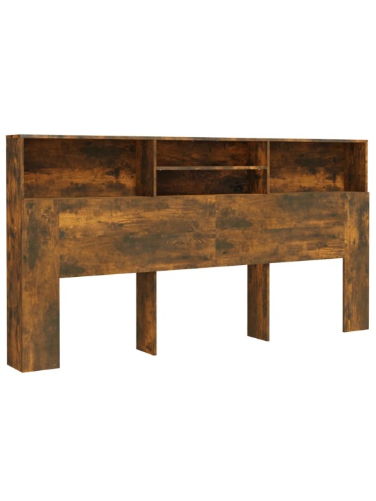 Gultas galvgalis ar plauktu, ozolkoka krāsa, 200x19x103,5 cm