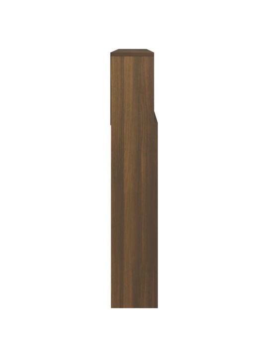 Gultas galvgalis ar plauktu, ozolkoka krāsa, 220x19x103,5 cm