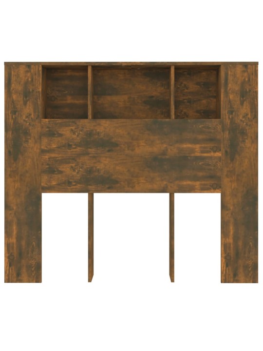 Gultas galvgalis ar plauktu, ozolkoka krāsa, 120x18,5x102,5 cm