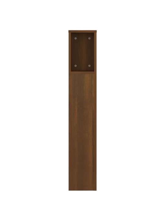 Gultas galvgalis ar plauktu, ozolkoka krāsa, 140x18,5x104,5 cm