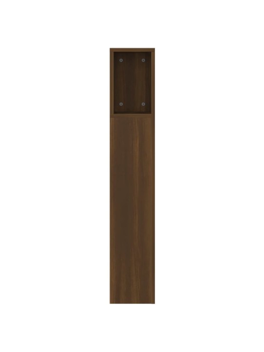 Gultas galvgalis ar plauktu, ozolkoka krāsa, 160x18,5x103,5 cm