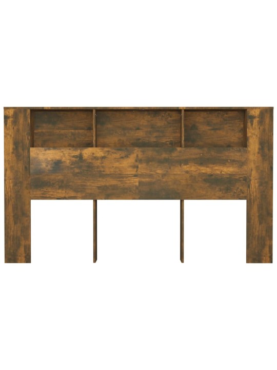 Gultas galvgalis ar plauktu, ozolkoka krāsa, 180x18,5x104,5 cm