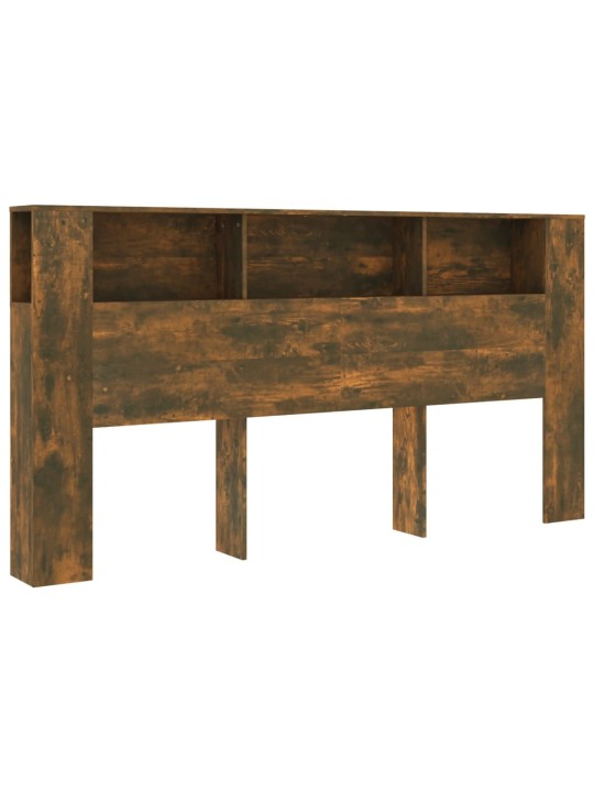 Gultas galvgalis ar plauktu, ozolkoka krāsa, 200x18,5x104,5 cm