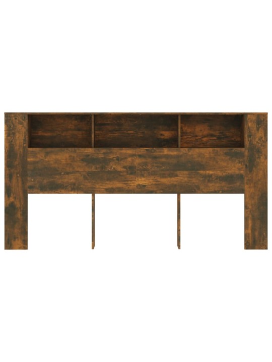 Gultas galvgalis ar plauktu, ozolkoka krāsa, 200x18,5x104,5 cm