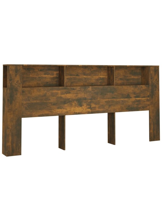 Gultas galvgalis ar plauktu, ozolkoka krāsa, 220x18,5x104,5 cm