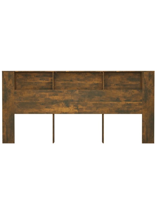 Gultas galvgalis ar plauktu, ozolkoka krāsa, 220x18,5x104,5 cm