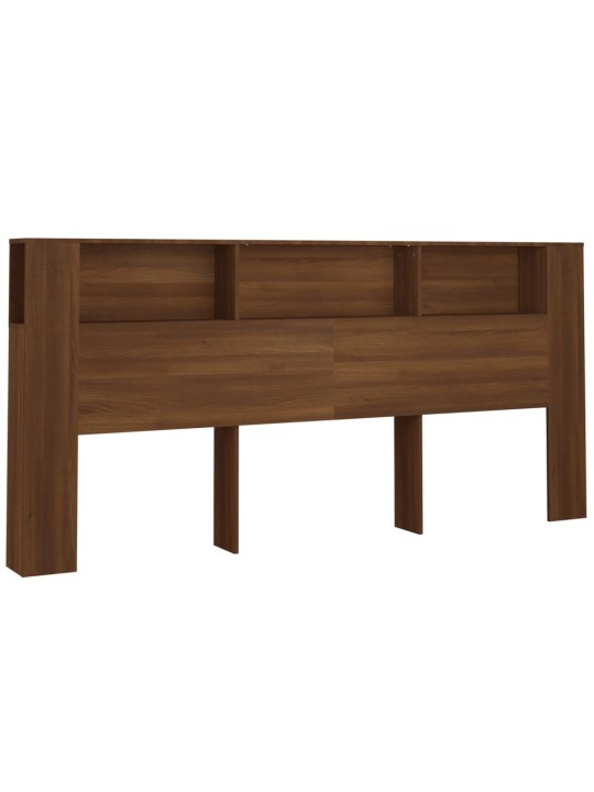 Gultas galvgalis ar plauktu, ozolkoka krāsa, 220x18,5x104,5 cm