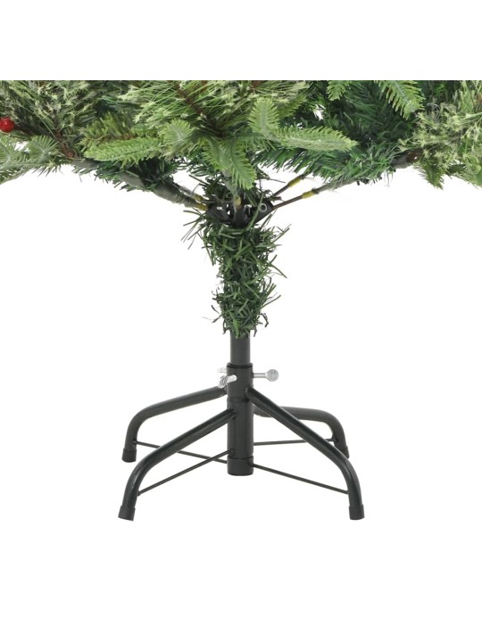 Ziemassvētku egle ar čiekuriem, zaļa, 120 cm, pvc un pe