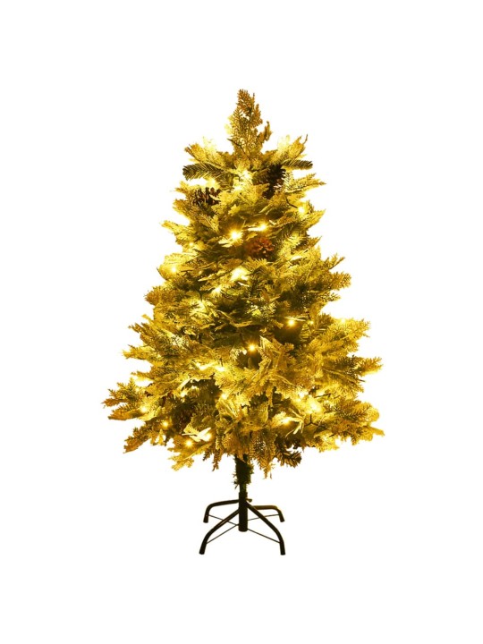 Ziemassvētku egle ar čiekuriem, zaļa, 120 cm, pvc un pe