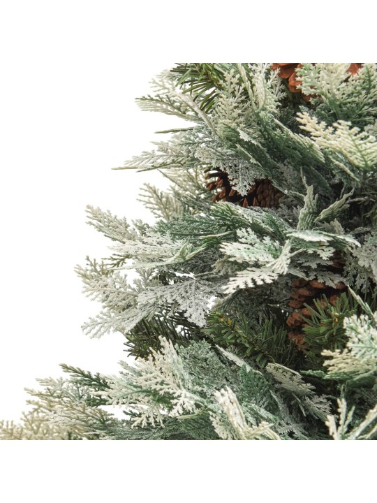 Ziemassvētku egle ar čiekuriem, zaļa, 120 cm, pvc un pe
