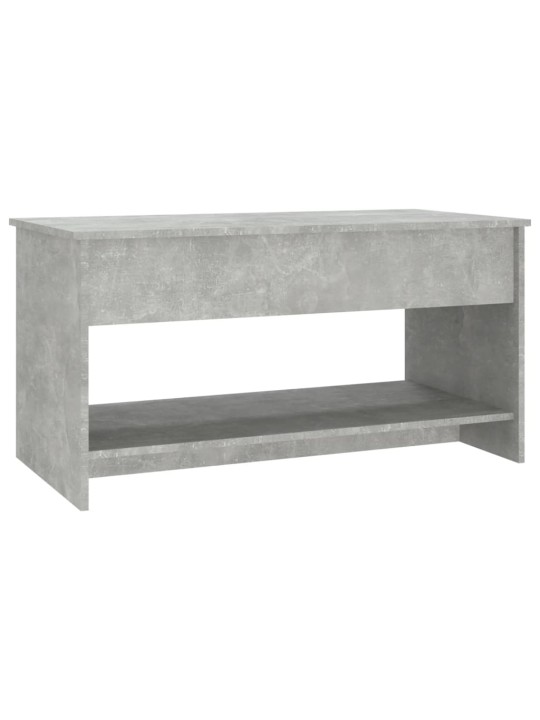 Kafijas galdiņš, betona pelēks, 102x50x52,5cm inženierijas koks