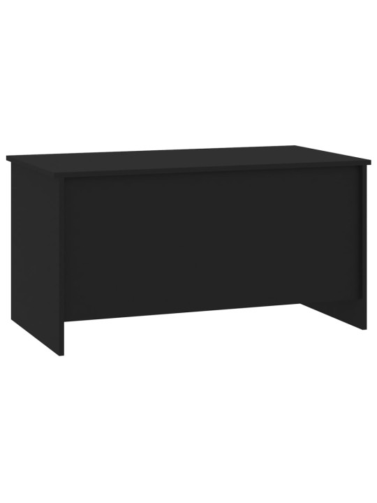 Kafijas galdiņš, melns, 102x55,5x52,5 cm, inženierijas koks