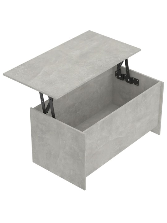 Kafijas galdiņš betona pelēks 102x55,5x52,5cm inženierijas koks