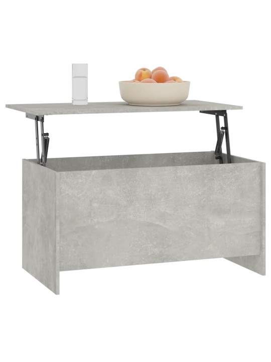Kafijas galdiņš betona pelēks 102x55,5x52,5cm inženierijas koks