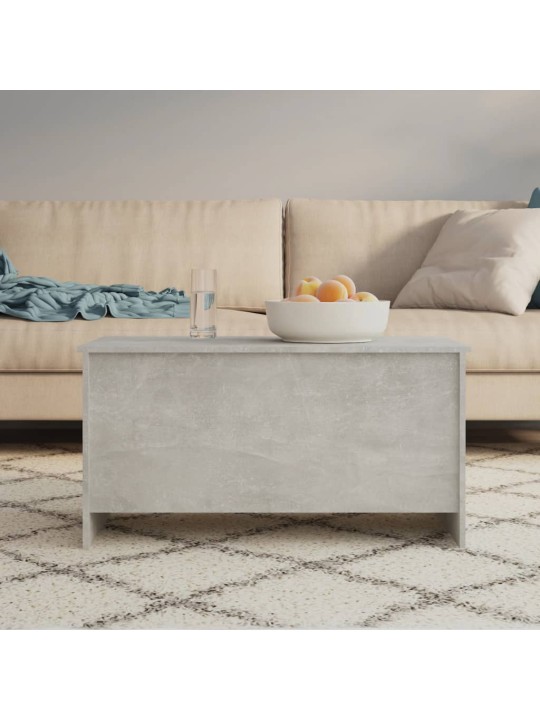 Kafijas galdiņš betona pelēks 102x55,5x52,5cm inženierijas koks