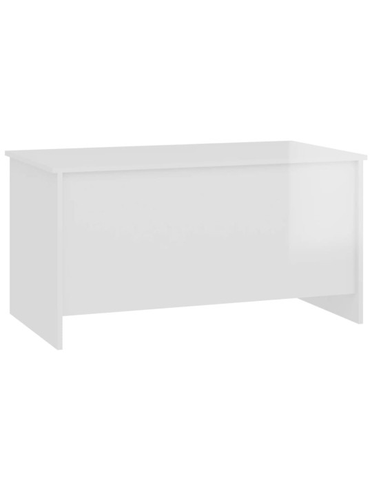 Kafijas galdiņš, balts, 102x55,5x52,5 cm, inženierijas koks