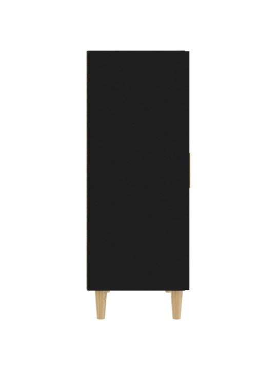Kumode, melna, 70x34x90 cm, inženierijas koks