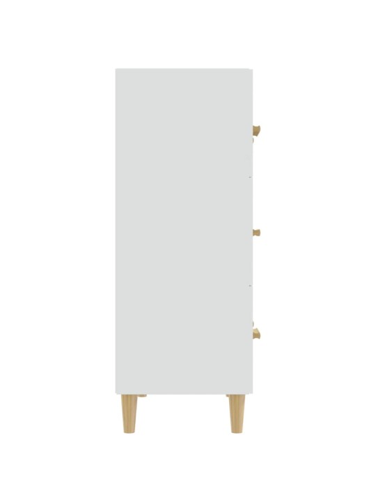 Kumode, balta, 70x34x90 cm, inženierijas koks