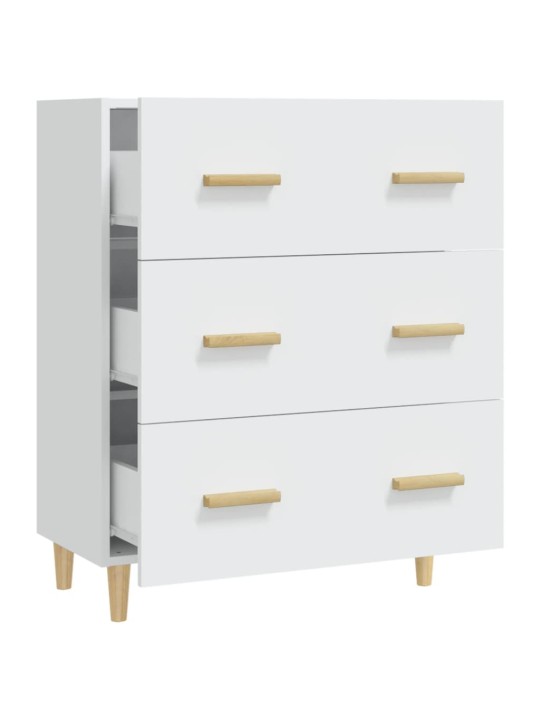 Kumode, balta, 70x34x90 cm, inženierijas koks