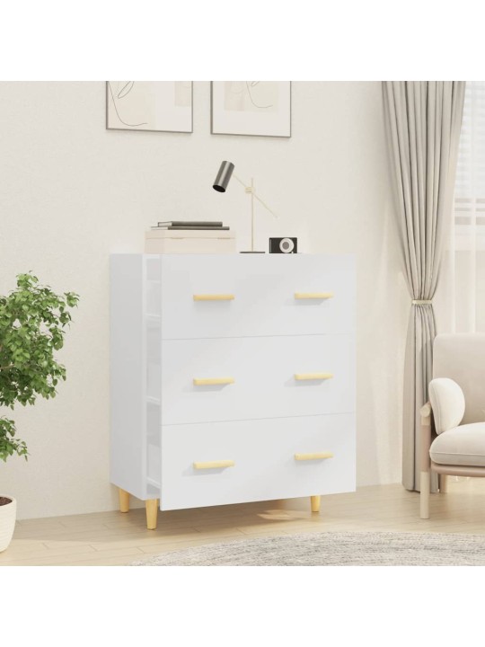 Kumode, balta, 70x34x90 cm, inženierijas koks