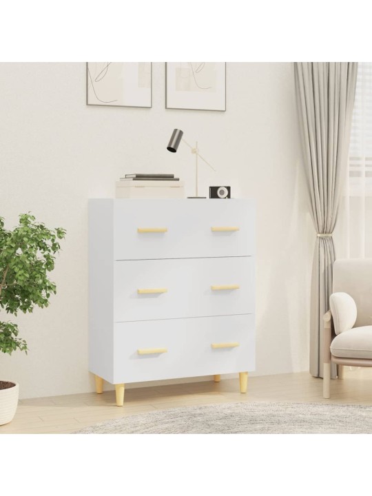 Kumode, balta, 70x34x90 cm, inženierijas koks