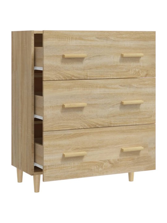 Kumode, ozolkoka krāsa, 70x34x90 cm, inženierijas koks