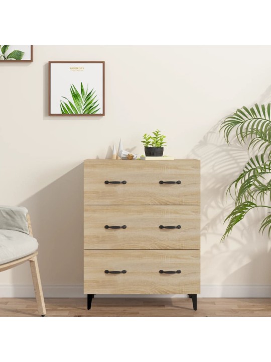 Kumode, ozolkoka krāsa, 69,5x34x90 cm, inženierijas koks