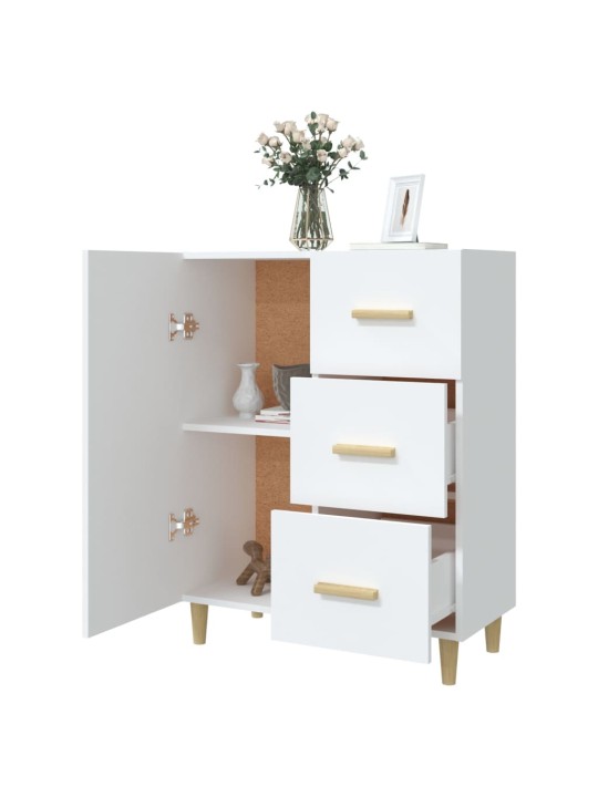 Kumode, balta, 69,5x34x90 cm, inženierijas koks