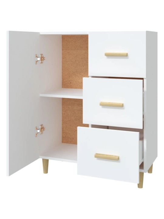 Kumode, balta, 69,5x34x90 cm, inženierijas koks