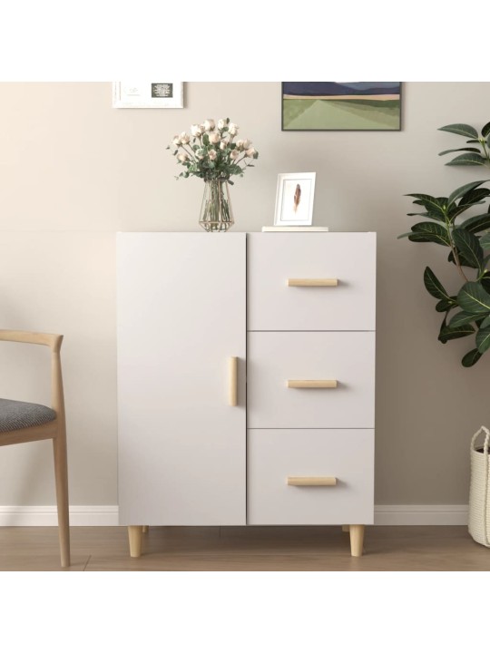 Kumode, balta, 69,5x34x90 cm, inženierijas koks