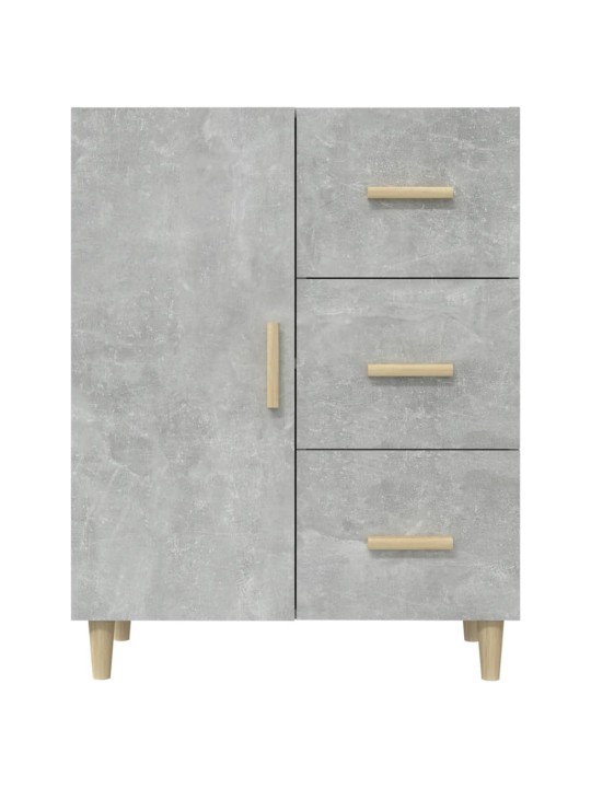 Kumode, betona pelēka, 69,5x34x90 cm, inženierijas koks