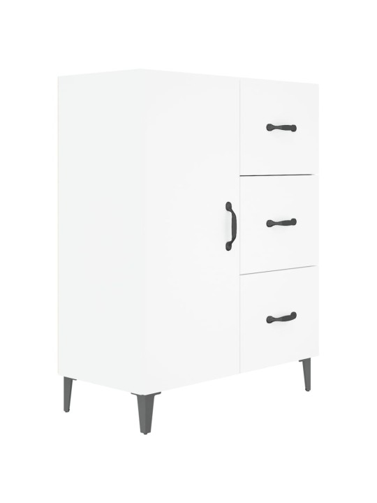 Kumode, balta, 69,5x34x90 cm, inženierijas koks