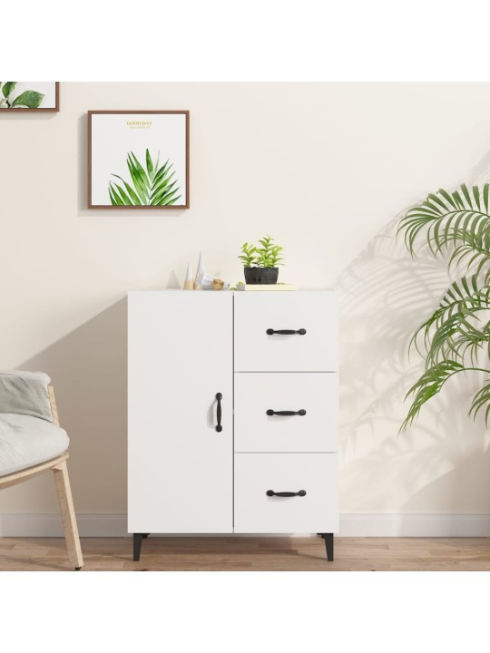 Kumode, balta, 69,5x34x90 cm, inženierijas koks