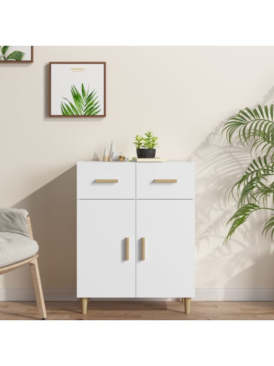 Kumode, balta, 69,5x34x89 cm, inženierijas koks