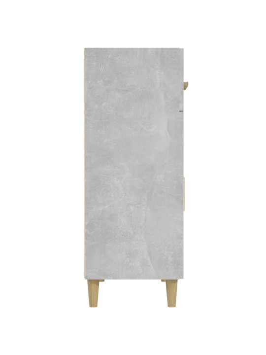 Kumode, betona pelēka, 69,5x34x89 cm, inženierijas koks