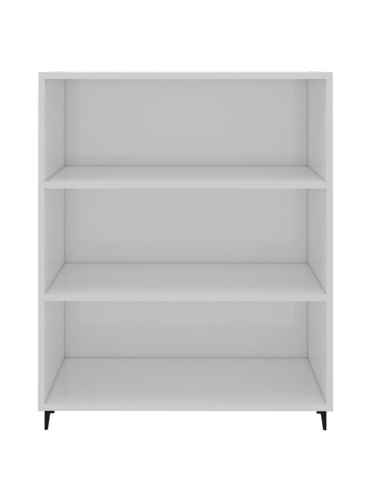 Kumode, spīdīgi balta, 69,5x32,5x90 cm, inženierijas koks