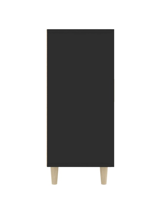 Kumode, melns, 90x34x80 cm, inženierijas koks