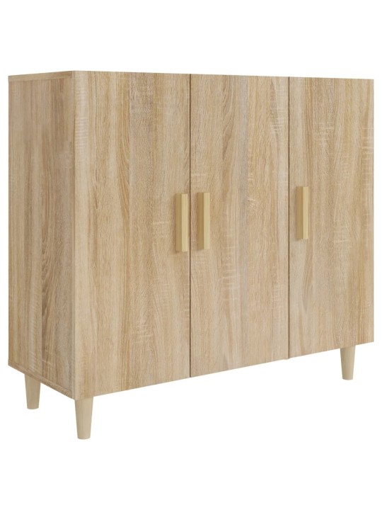 Kumode, ozolkoka krāsa, 90x34x80 cm, inženierijas koks