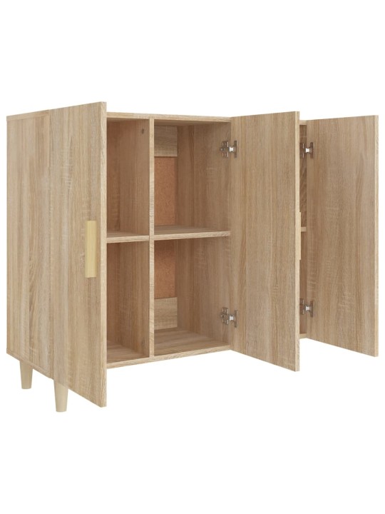 Kumode, ozolkoka krāsa, 90x34x80 cm, inženierijas koks