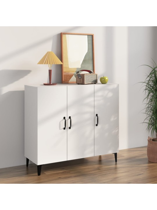 Kumode, balta, 90x34x80 cm, inženierijas koks