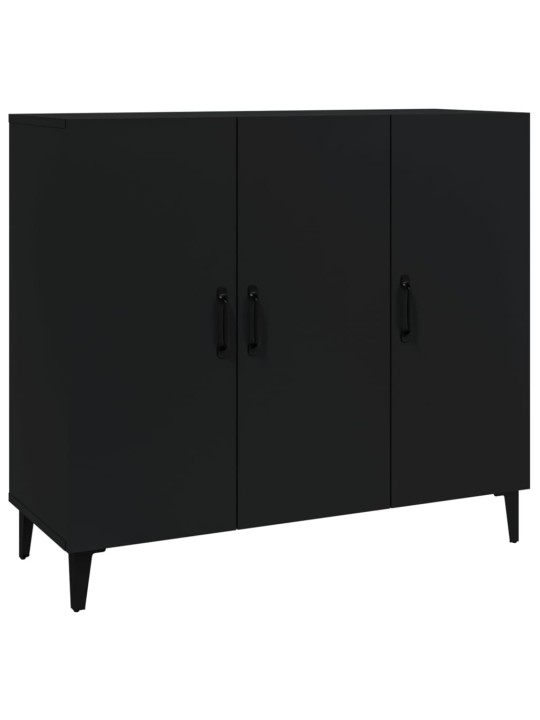 Kumode, melns, 90x34x80 cm, inženierijas koks