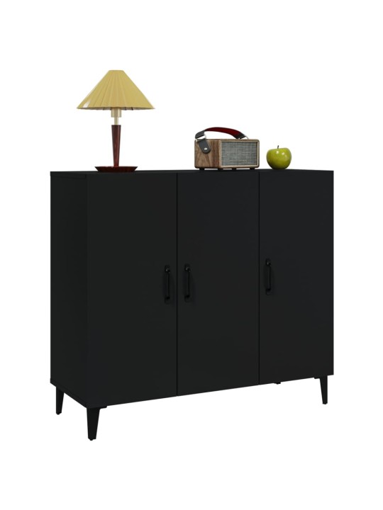 Kumode, melns, 90x34x80 cm, inženierijas koks